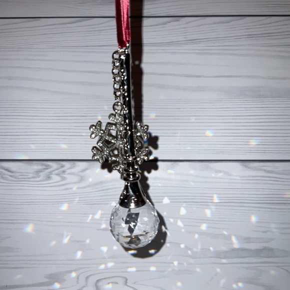 Bowring Make a Wish Snowflake Ornament Christmas Holiday Collectible Crystal - Picture 5 of 14